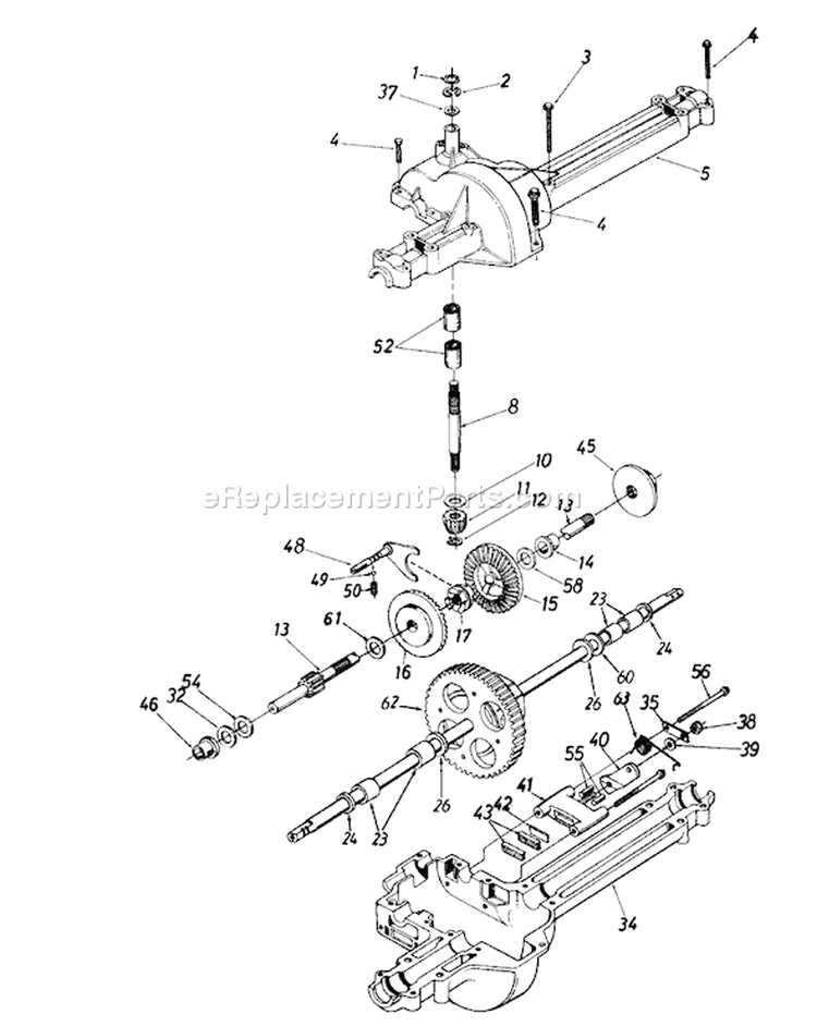 Page J Diagram and Parts List for 13AM672G088 TMO-3103203 -1997 Yard Machines Lawn Tractor